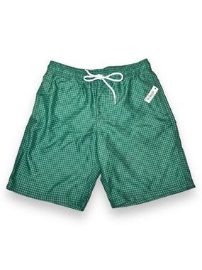 Amazon Essentials Men’s 9” Quick-Dry Swim Trunks Teal Blue Size Medium